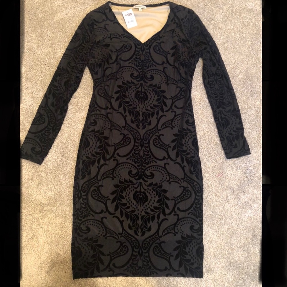 Charlotte Russe black velvet dress